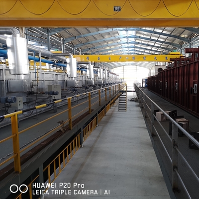 0.7-1.3mm معدات خط الجلفنة الأوتوماتيكية 250000TPY من الفولاذ المعدني