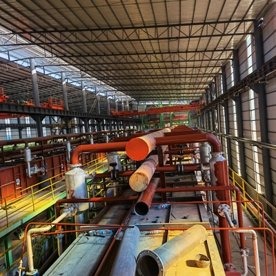 مصنع خط الجلفنة بالغمس الساخن لشريط الصلب 0.5-1.5mm 400mm 70000TPY