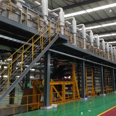 مصنع الجلفنة الأوتوماتيكي بالزنك 1.0mm 2.2mm 300mm 90000TPY Steel Metal